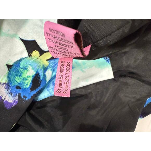 Eliza J Dress Floral Watercolor One Shoulder Size 4 (069) - Picture 12 of 12